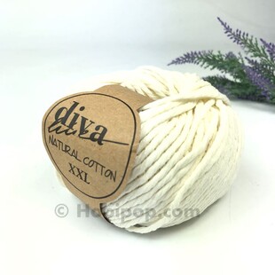 DİVA - Natural Cotton XXL Tarama Makrome İpi Ecru DİVA - Natural Cotton XXL Tarama Makrome İpi Ecru