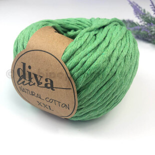DİVA - Natural Cotton XXL Tarama Makrome İpi Elma Yeşili DİVA - Natural Cotton XXL Tarama Makrome İpi Elma Yeşili