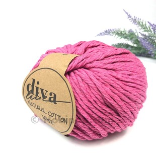 DİVA - Natural Cotton XXL Tarama Makrome İpi Fuşya DİVA - Natural Cotton XXL Tarama Makrome İpi Fuşya