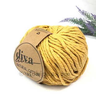 DİVA - Natural Cotton XXL Tarama Makrome İpi Hardal DİVA - Natural Cotton XXL Tarama Makrome İpi Hardal