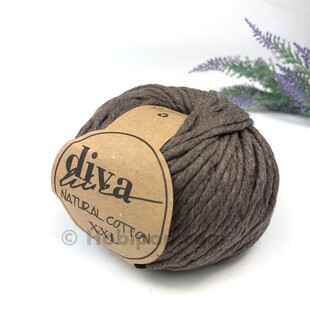 DİVA - Natural Cotton XXL Tarama Makrome İpi Koyu Vizon DİVA - Natural Cotton XXL Tarama Makrome İpi Koyu Vizon