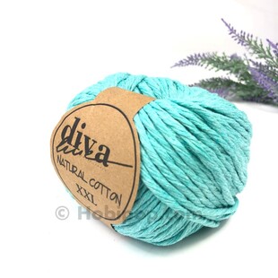 DİVA - Natural Cotton XXL Tarama Makrome İpi Mint Yeşili DİVA - Natural Cotton XXL Tarama Makrome İpi Mint Yeşili