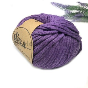DİVA - Natural Cotton XXL Tarama Makrome İpi Mor DİVA - Natural Cotton XXL Tarama Makrome İpi Mor