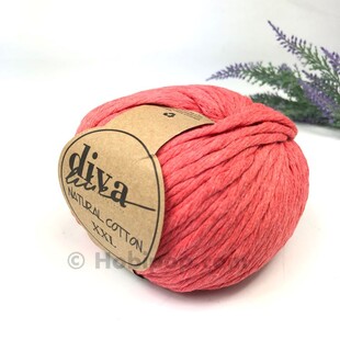 DİVA - Natural Cotton XXL Tarama Makrome İpi Nar Çiçeği DİVA - Natural Cotton XXL Tarama Makrome İpi Nar Çiçeği