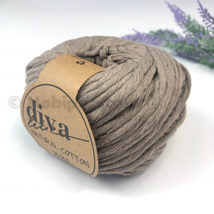 DİVA - Natural Cotton XXL Tarama Makrome İpi Orta Vizon DİVA - Natural Cotton XXL Tarama Makrome İpi Orta Vizon