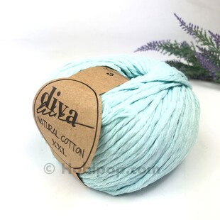 DİVA - Natural Cotton XXL Tarama Makrome İpi Soft Mint DİVA - Natural Cotton XXL Tarama Makrome İpi Soft Mint