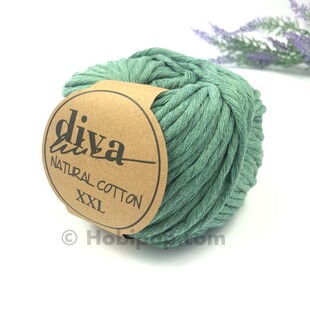DİVA - Natural Cotton XXL Tarama Makrome İpi Yeşil DİVA - Natural Cotton XXL Tarama Makrome İpi Yeşil