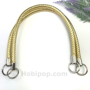 HOBİPOP - Örgü Hortum Çanta Sapı Altın Renk HOBİPOP - Örgü Hortum Çanta Sapı Altın Renk