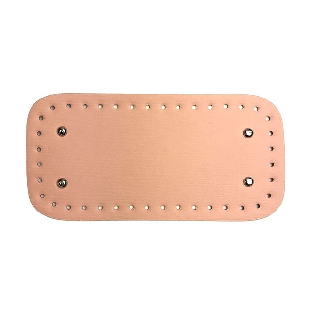Örgü Çanta Tabanı 25x12 cm Pudra