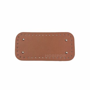 HOBİPOP - Örgü Çanta Tabanı 25x12 cm Taba HOBİPOP - Örgü Çanta Tabanı 25x12 cm Taba