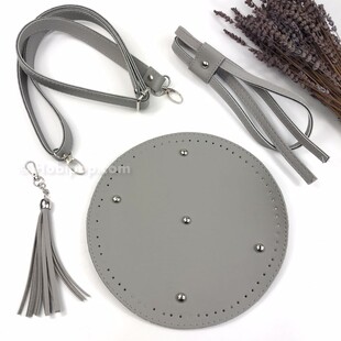 HOBİPOP - Örgü Çanta Yapım Seti 4 Parça Çanta Kiti Gri