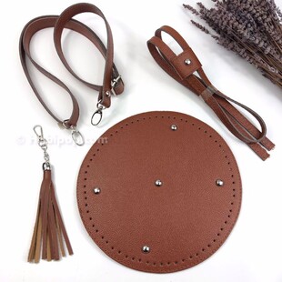 HOBİPOP - Örgü Çanta Yapım Seti 4 Parça Çanta Kiti Taba HOBİPOP - Örgü Çanta Yapım Seti 4 Parça Çanta Kiti Taba