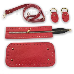 HOBİPOP - Örgü Çanta Yapım Seti Kırmızı