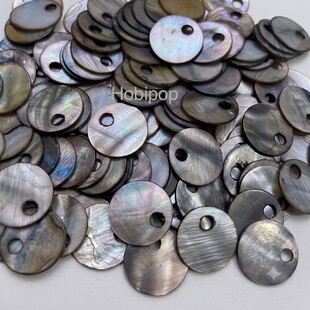 HOBİPOP - Orjinal Gerçek Sedef Pul 20 mm 50 Gram Gri Renk