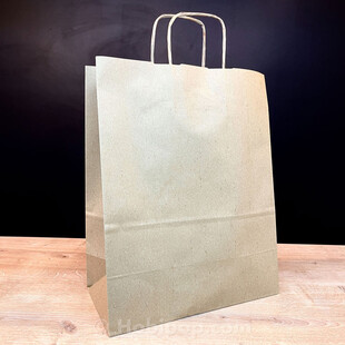 HOBİPOP - Orta Boy 25x12x31 cm Kraft Karton Çanta Hediye Poşeti 5 Adet