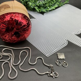 HOBİPOP - Parlak Rafya Kanvas Çanta Seti Kırmızı HOBİPOP - Parlak Rafya Kanvas Çanta Seti Kırmızı