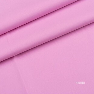 HOBİPOP - Pembe Polyesterli Poplin Pamuklu Kumaş 50x120 cm