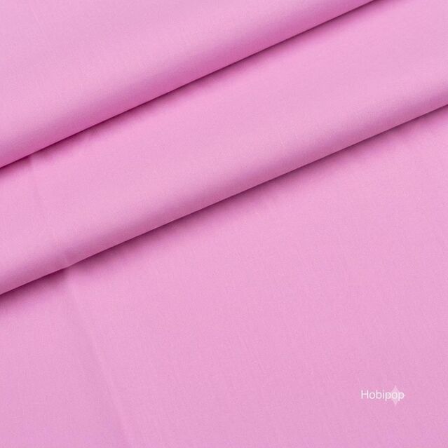 Pembe Polyesterli Poplin Pamuklu Kumaş 50x120 cm