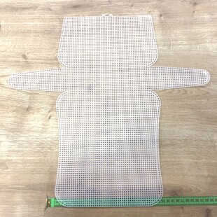 Plastik El Çantası Kanvası 45 cm Boy Orta Beyaz - Thumbnail