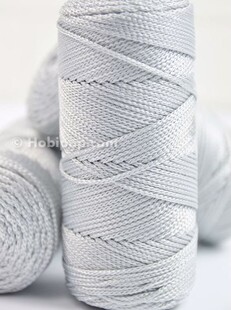 PUPPETS - Polyester Makrome İpi 100 Gram Açık Gri 060 PUPPETS - Polyester Makrome İpi 100 Gram Açık Gri 060