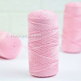 PUPPETS - Polyester Makrome İpi 100 Gram Açık Pembe No:072 PUPPETS - Polyester Makrome İpi 100 Gram Açık Pembe No:072