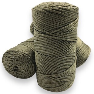 PUPPETS - Polyester Makrome İpi 100 Gram Haki Yeşil No:198 PUPPETS - Polyester Makrome İpi 100 Gram Haki Yeşil No:198