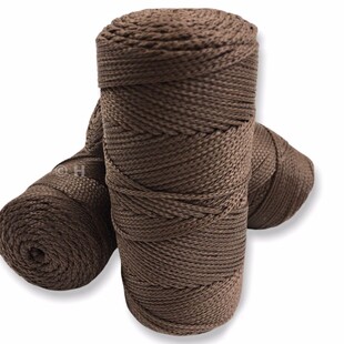 PUPPETS - Polyester Makrome İpi 100 Gram Koyu Kahve 0210 PUPPETS - Polyester Makrome İpi 100 Gram Koyu Kahve 0210