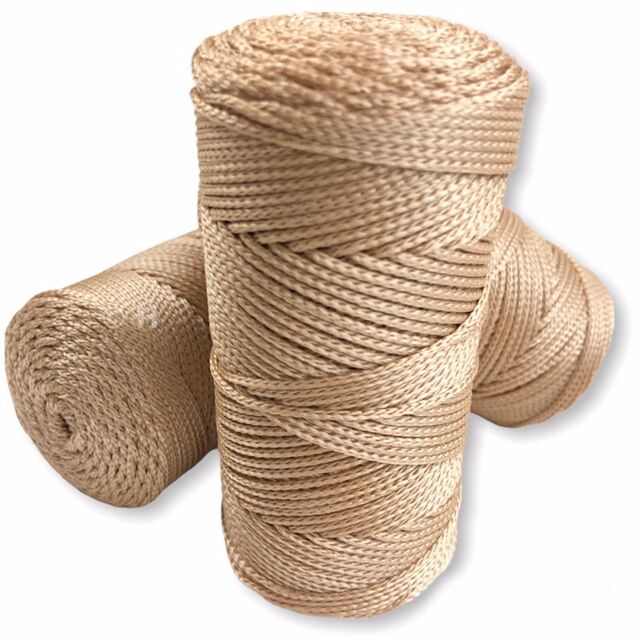 Polyester Makrome İpi 100 Gram Açık Kapiçino 031