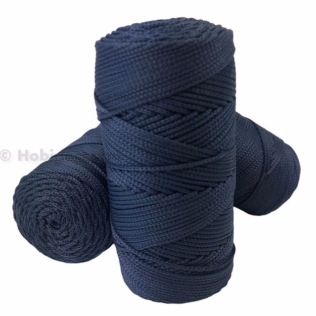 Polyester Makrome İpi 100 Gram Koyu Lacivert No: 0260