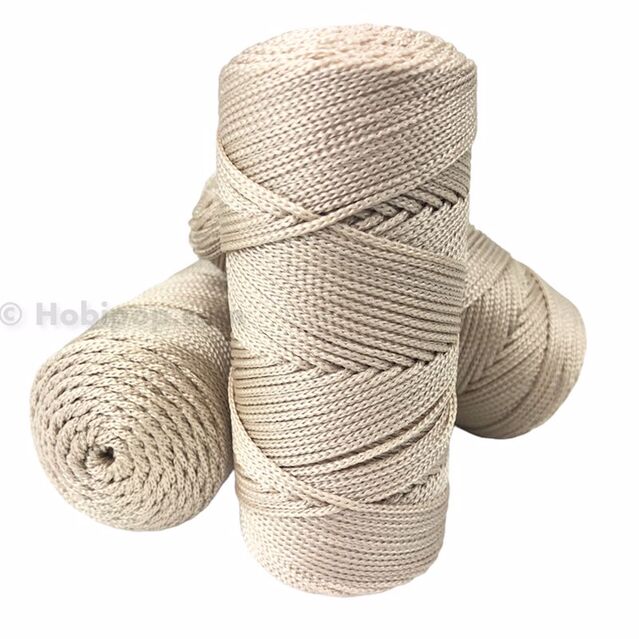 Polyester Makrome İpi 100 Gram Tatlı Pudralı Bej 030