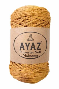AYAZ - Polyester Soft Makrome İpi 250 Gram 1111 Hardal AYAZ - Polyester Soft Makrome İpi 250 Gram 1111 Hardal