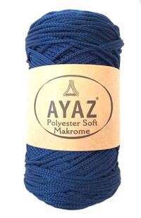 AYAZ - Polyester Soft Makrome İpi 250 Gram 1148 Lacivert AYAZ - Polyester Soft Makrome İpi 250 Gram 1148 Lacivert