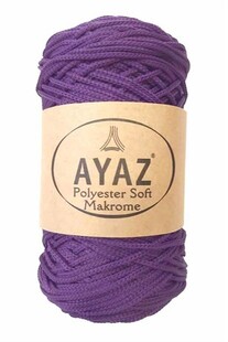AYAZ - Polyester Soft Makrome İpi 250 Gram 1187 Koyu Eflatun AYAZ - Polyester Soft Makrome İpi 250 Gram 1187 Koyu Eflatun