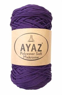 AYAZ - Polyester Soft Makrome İpi 250 Gram 1188 Mor AYAZ - Polyester Soft Makrome İpi 250 Gram 1188 Mor