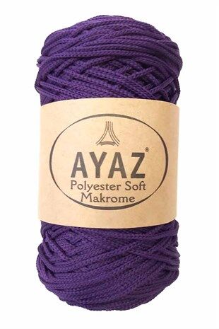 Polyester Soft Makrome İpi 250 Gram 1188 Mor