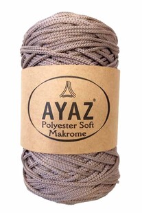 AYAZ - Polyester Soft Makrome İpi 250 Gram 1257 Vizon AYAZ - Polyester Soft Makrome İpi 250 Gram 1257 Vizon