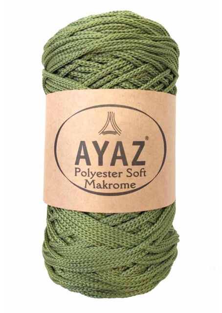 Polyester Soft Makrome İpi 250 Gram 1263 Koyu Yeşil