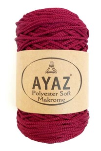 AYAZ - Polyester Soft Makrome İpi 250 Gram 1999 Bordo AYAZ - Polyester Soft Makrome İpi 250 Gram 1999 Bordo