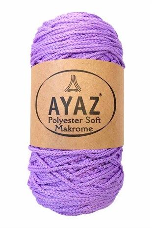 Polyester Soft Makrome İpi 250 Gram 2036 Eflatun