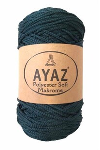 AYAZ - Polyester Soft Makrome İpi 250 Gram 2873 Nefti