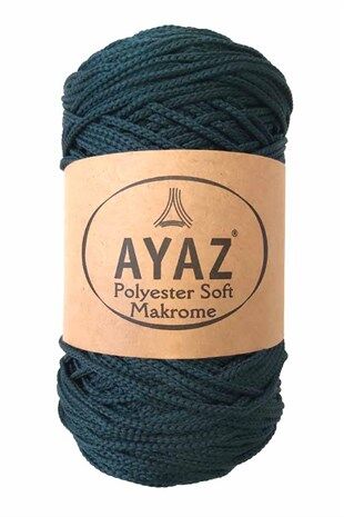 Polyester Soft Makrome İpi 250 Gram 2873 Nefti