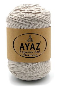 AYAZ - Polyester Soft Makrome İpi 250 Gram 4079 Taş AYAZ - Polyester Soft Makrome İpi 250 Gram 4079 Taş