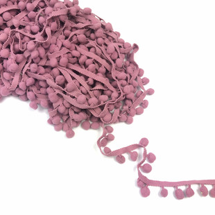 HOBİPOP - Ponpon Şerit Koyu Pudra