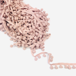 HOBİPOP - Ponpon Şerit Açık Pudra