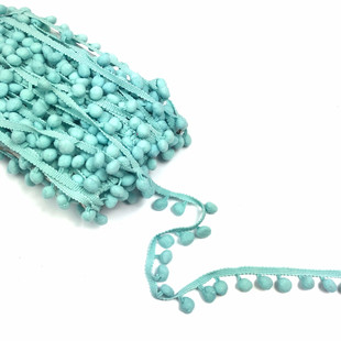 HOBİPOP - Ponpon Şerit Cam Göbeği Mavi HOBİPOP - Ponpon Şerit Cam Göbeği Mavi