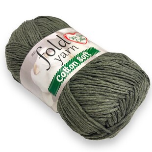 FOLD - Cotton İp 100 Gram Haki Yeşil FOLD - Cotton İp 100 Gram Haki Yeşil