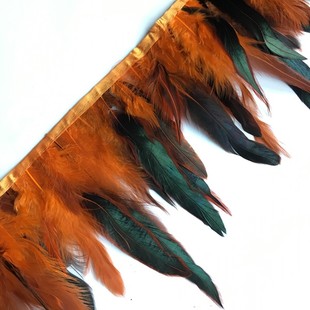 HOBİPOP - Şandel Şerit Kuş Tüyü Turuncu Zümrüt HOBİPOP - Şandel Şerit Kuş Tüyü Turuncu Zümrüt