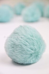 HOBİPOP - Şapka ve Bere Ponponu 18 Toz Mavi HOBİPOP - Şapka ve Bere Ponponu 18 Toz Mavi