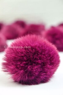 HOBİPOP - Şapka ve Bere Ponponu 06 Mürdüm HOBİPOP - Şapka ve Bere Ponponu 06 Mürdüm