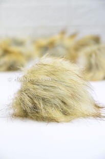 HOBİPOP - Şapka ve Bere Ponponu 13 Kırçıllı Bej HOBİPOP - Şapka ve Bere Ponponu 13 Kırçıllı Bej